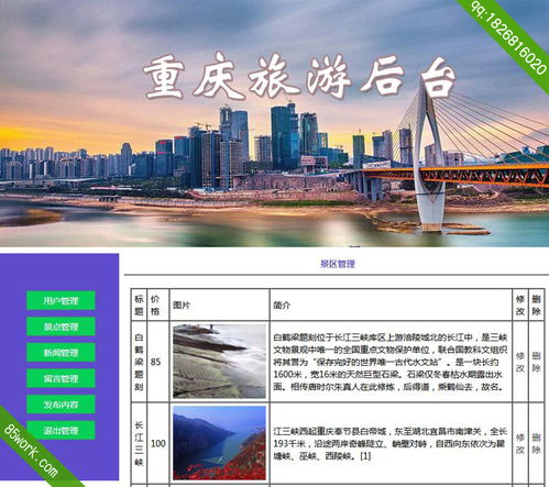 重慶旅游網站設計與旅游開發項目策劃解析